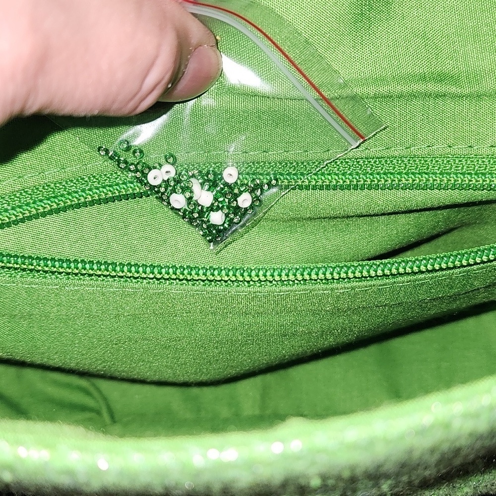 America & Beyond Lime Green Beaded Bag - Limited Addituon - Picture 5 of 7